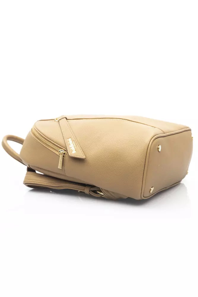 Baldinini Trend Beige Polyethylene Women Backpack