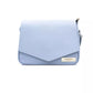 Baldinini Trend Light Blue Leather Women Shoulder Bag