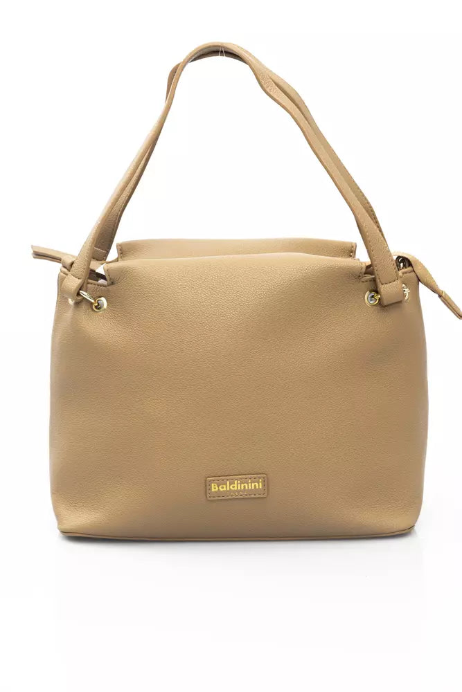 Baldinini Trend Beige Polyethylene Women Shoulder Bag