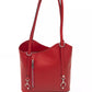 Baldinini Trend Red Leather Women Shoulder Bag