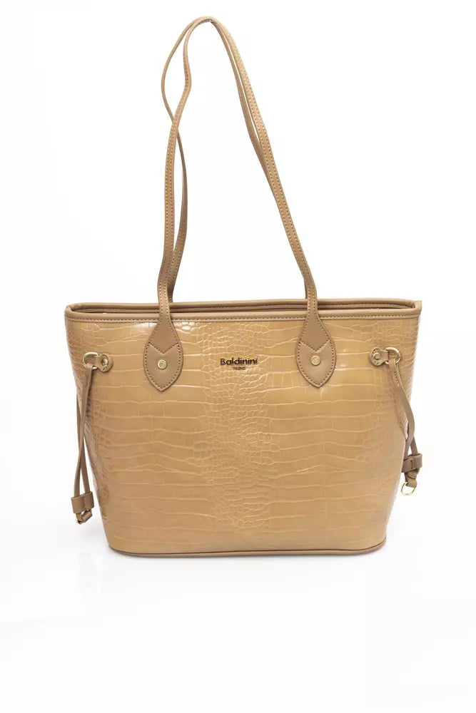 Baldinini Trend Beige Polyethylene Women Shoulder Bag