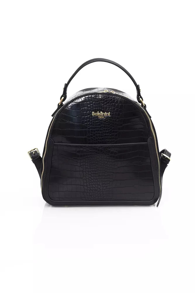 Baldinini Trend Black Polyethylene Women Backpack