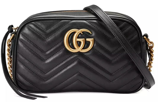 Gucci Elegant Chevron Quilted Leather Shoulder Bag