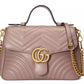 Gucci Elegant Beige Chevron Leather Crossbody Bag