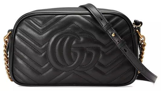 Gucci Elegant Chevron Quilted Leather Shoulder Bag