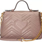 Gucci Elegant Beige Chevron Leather Crossbody Bag