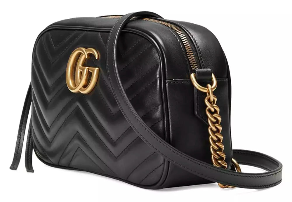 Gucci Elegant Chevron Quilted Leather Shoulder Bag