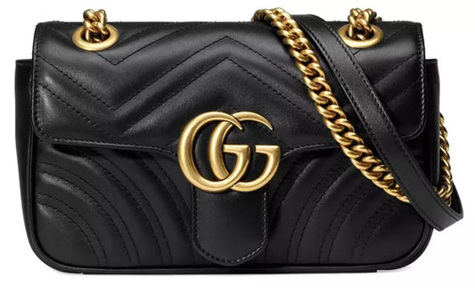 Gucci Elegant Chevron Quilted Shoulder Bag