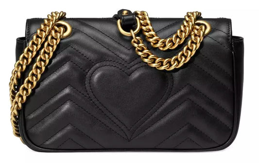 Gucci Elegant Chevron Quilted Leather Shoulder Bag