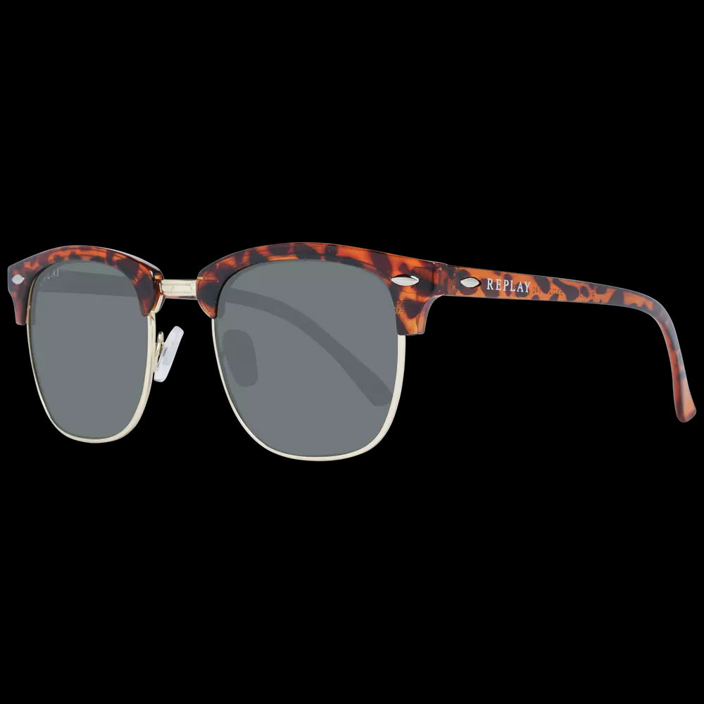 Replay Brown Unisex Sunglasses