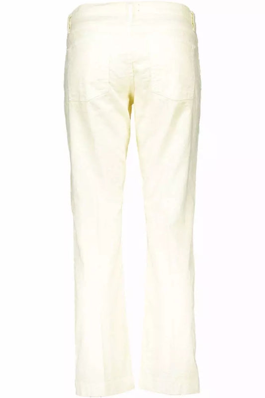 Gant White Cotton Women Pant