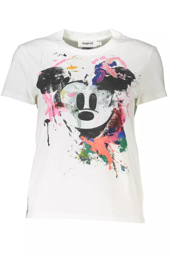 Desigual White Cotton Women Top