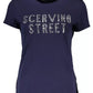 Scervino Street Blue Cotton Women T-Shirt