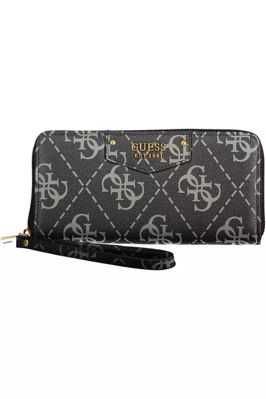 Guess Jeans Black Polyethylene Women Wallet