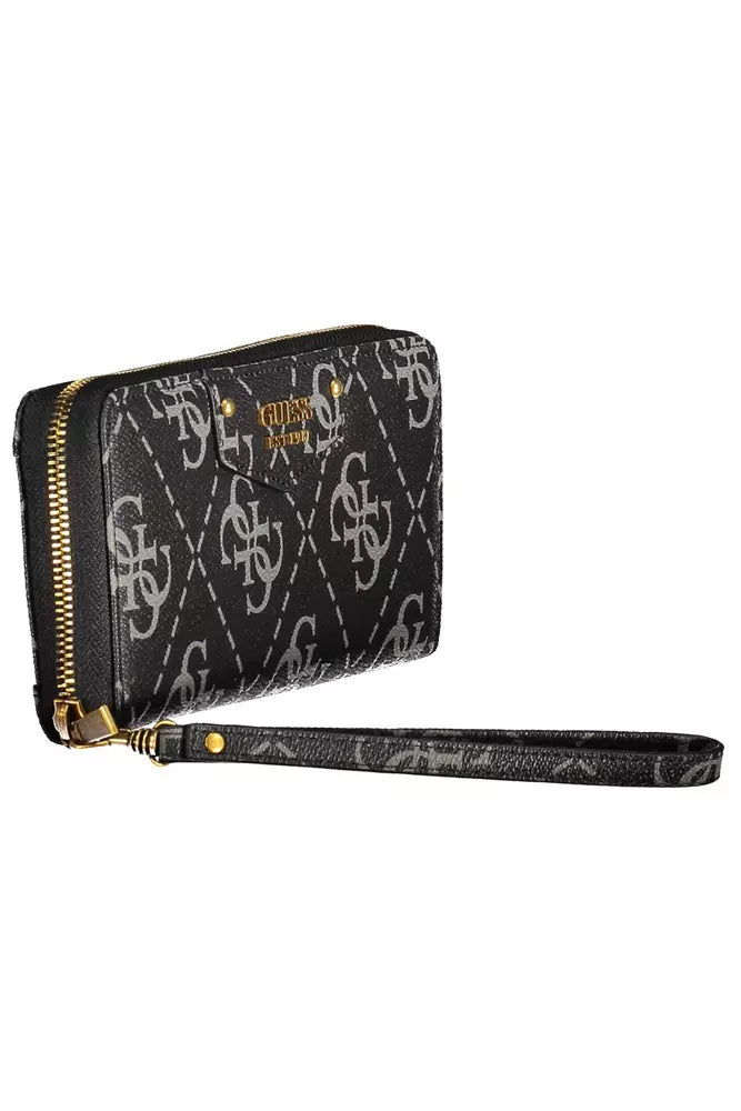 Guess Jeans Black Polyethylene Women Wallet