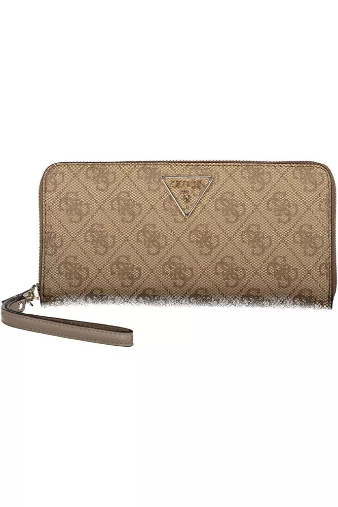 Guess Jeans Beige Polyethylene Women Wallet