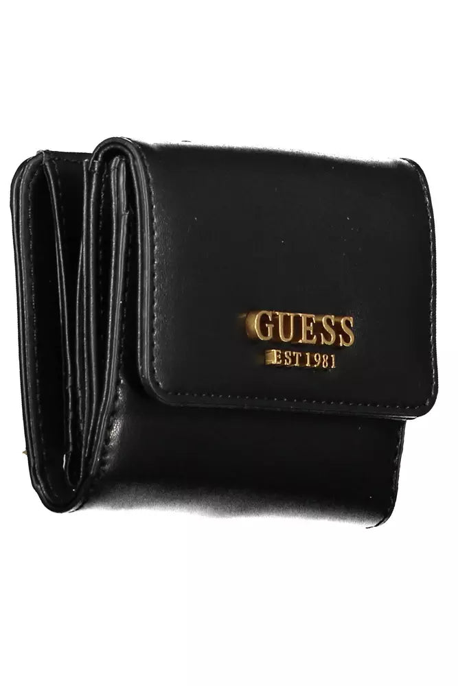 Guess Jeans Black Polyethylene Women Wallet