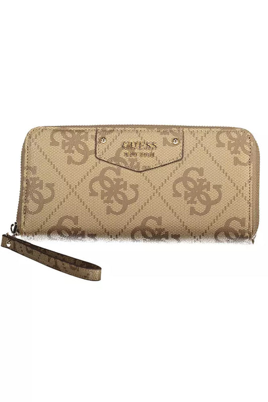 Guess Jeans Beige Polyethylene Women Wallet