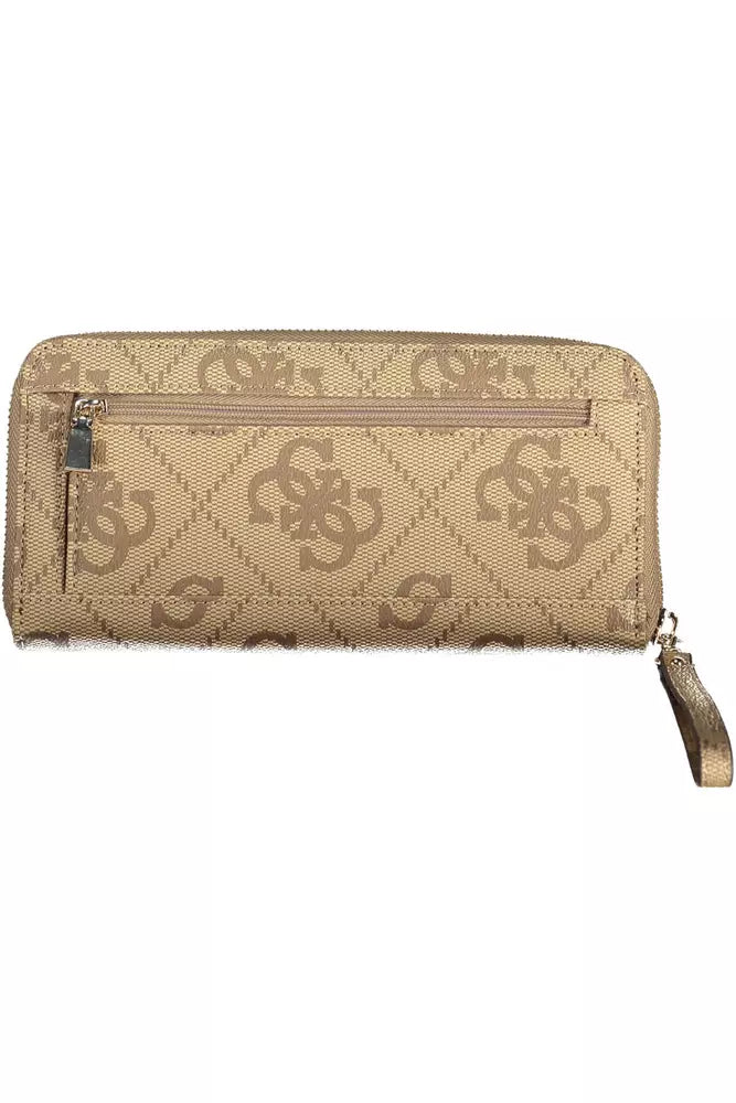 Guess Jeans Beige Polyethylene Women Wallet