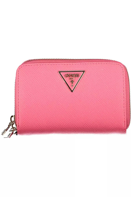 Guess Jeans Pink Polyethylene Women Wallet