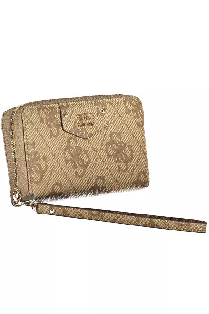 Guess Jeans Beige Polyethylene Women Wallet