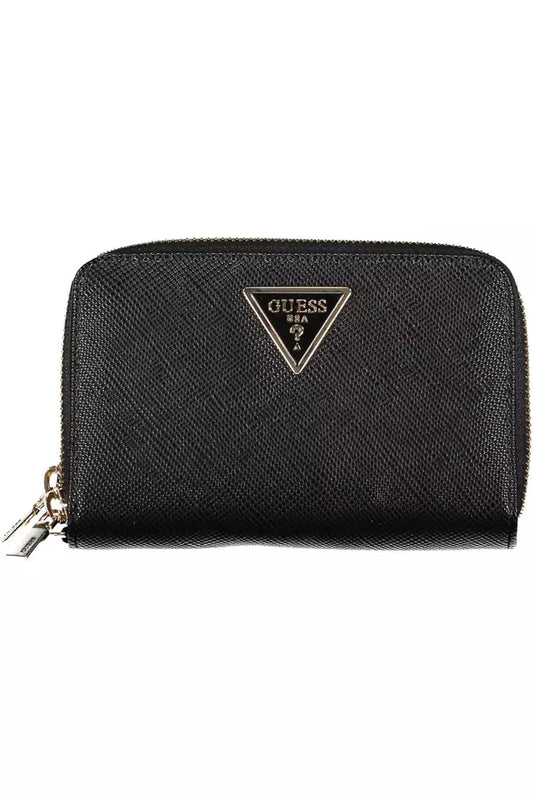 Guess Jeans Black Polyethylene Women Wallet