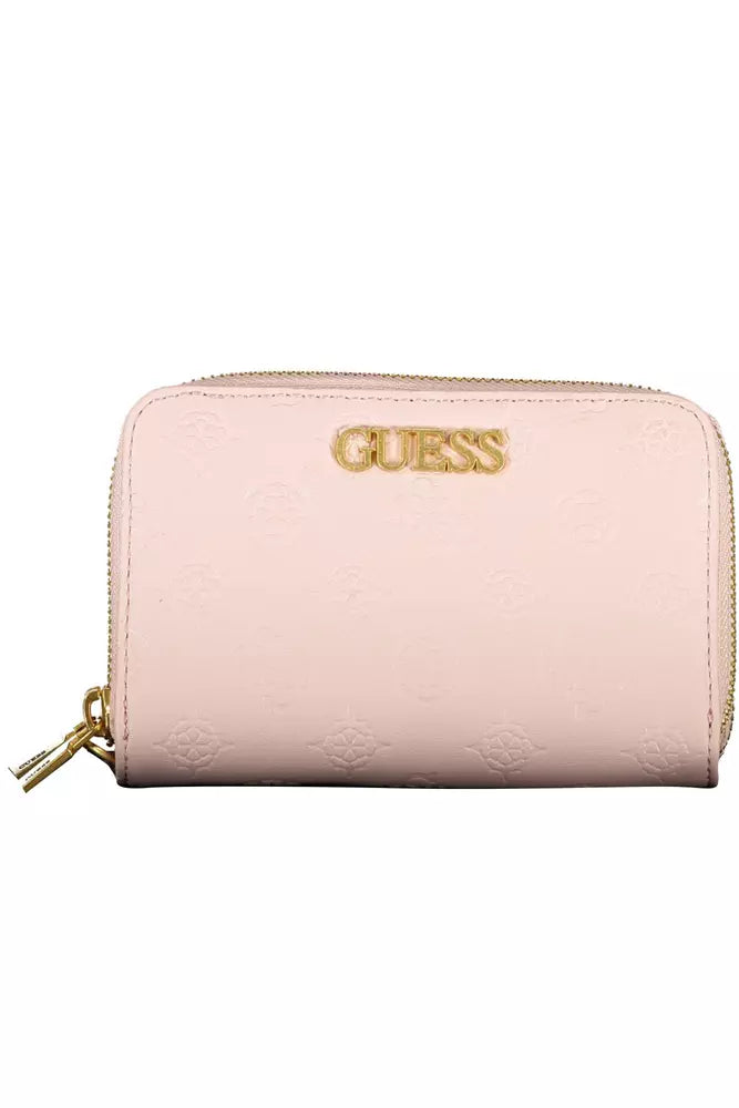 Guess Jeans Pink Polyethylene Women Wallet