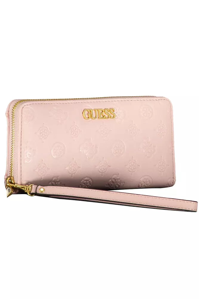 Guess Jeans Pink Polyethylene Women Wallet