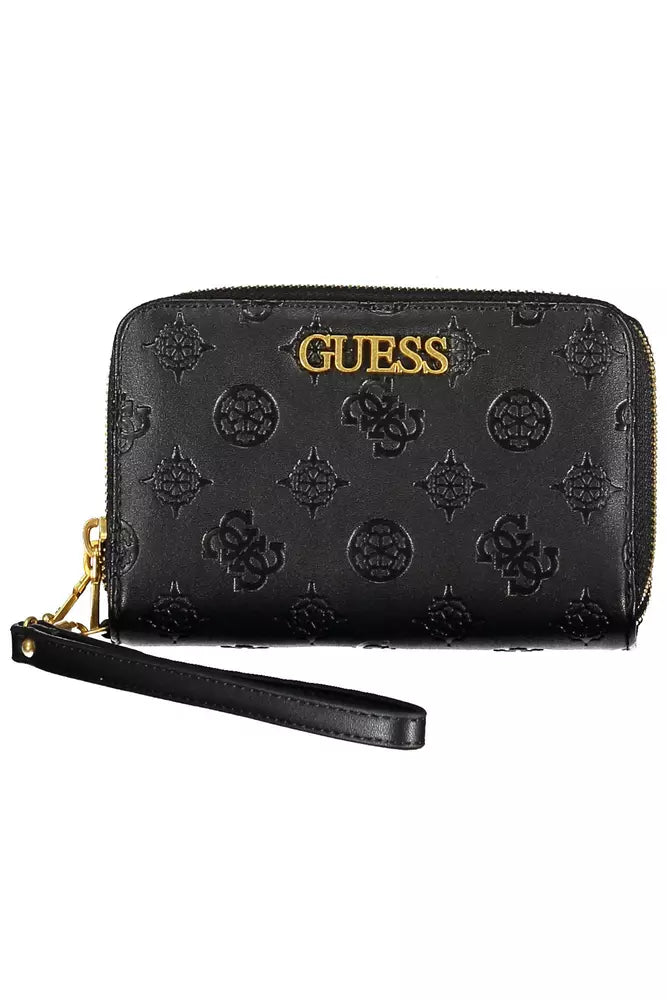 Guess Jeans Black Polyethylene Women Wallet