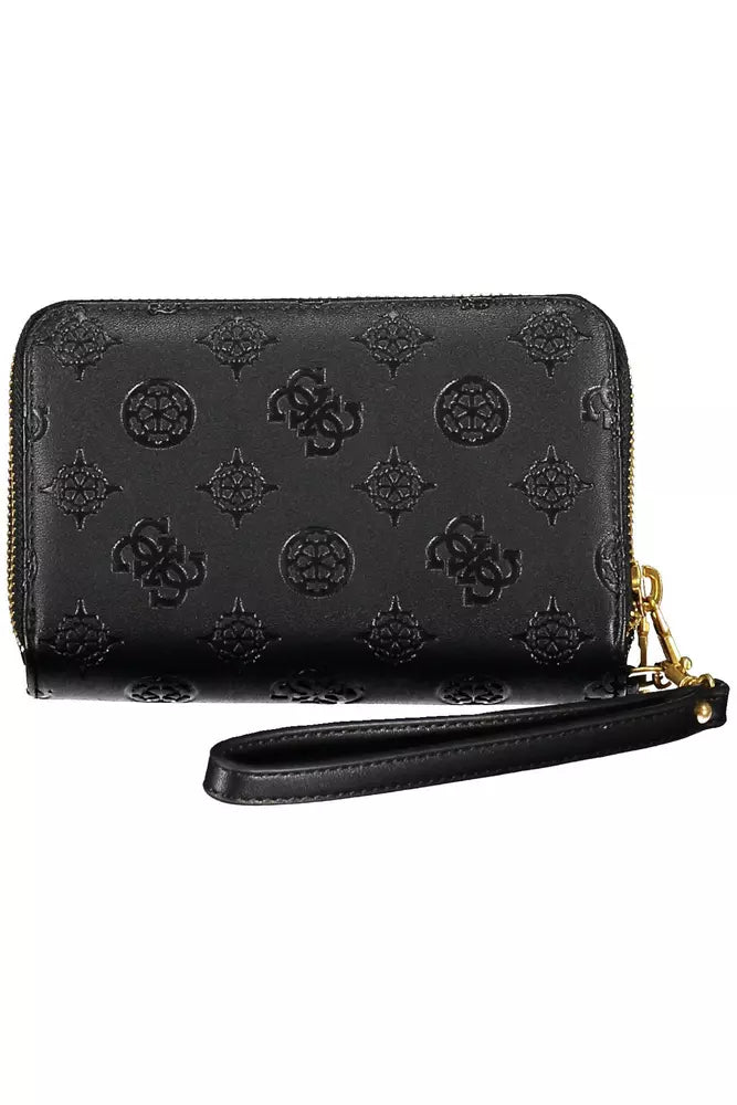 Guess Jeans Black Polyethylene Women Wallet