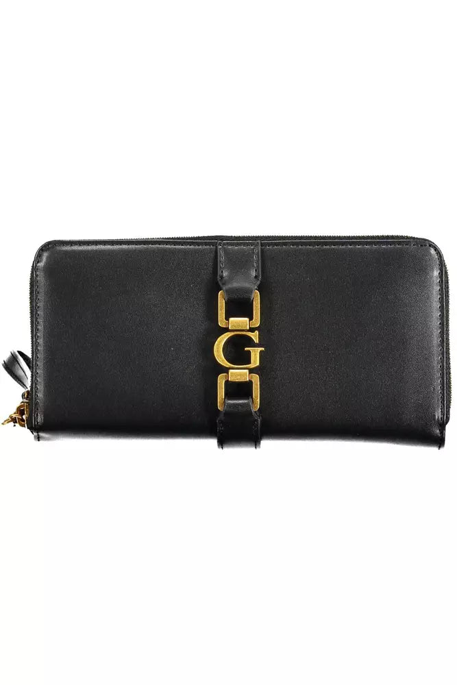 Guess Jeans Black Polyethylene Women Wallet