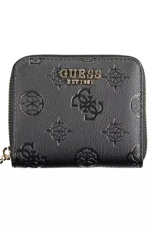 Guess Jeans Black Polyethylene Women Wallet