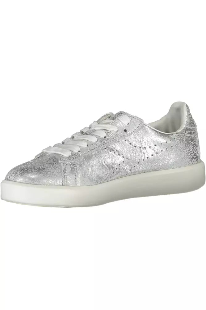 Diadora Silver Leather Women Sneaker