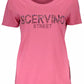 Scervino Street Pink Cotton Women T-Shirt