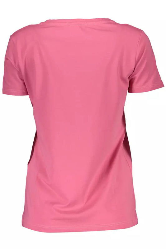 Scervino Street Pink Cotton Women T-Shirt