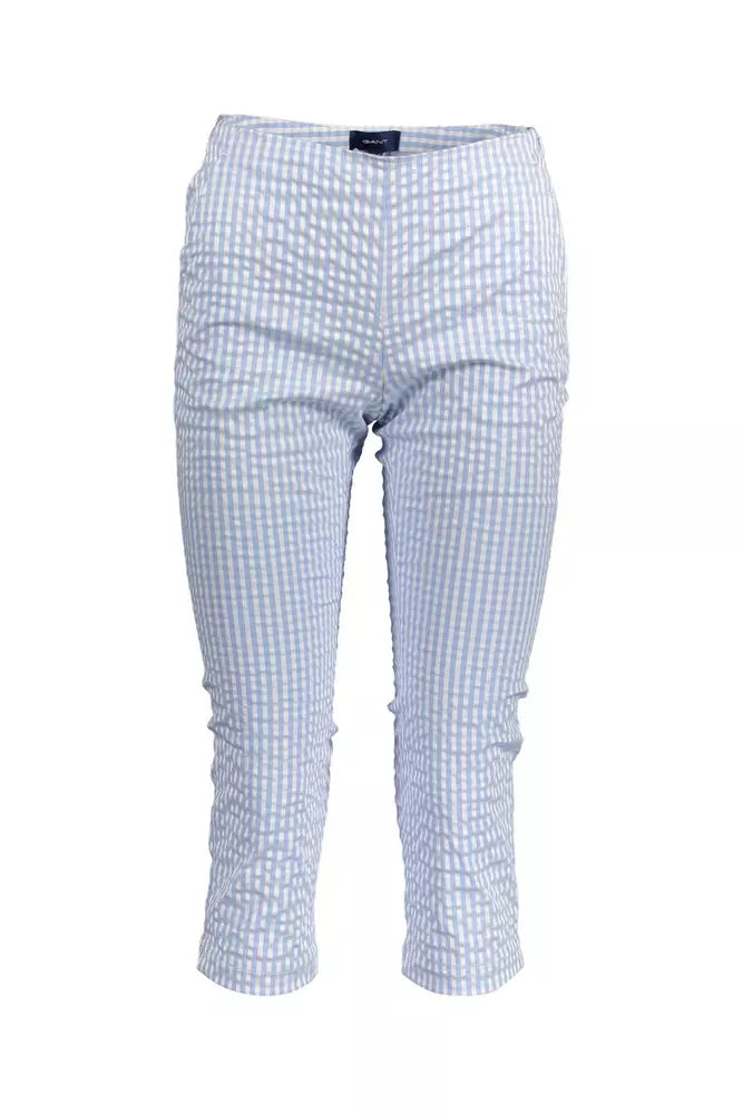 Gant Light Blue Polyester Women Pant