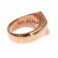 Nialaya Chic Pink Gold Plated Sterling Silver Ring