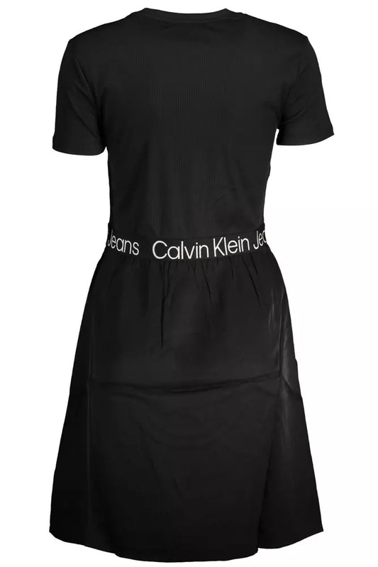 Calvin Klein Black Polyester Women Dress