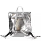 Desigual Silver Polyethylene Women Backpack