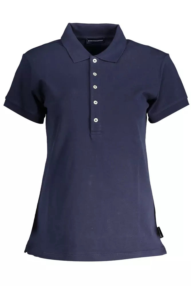 North Sails Blue Cotton Women Polo Shirt