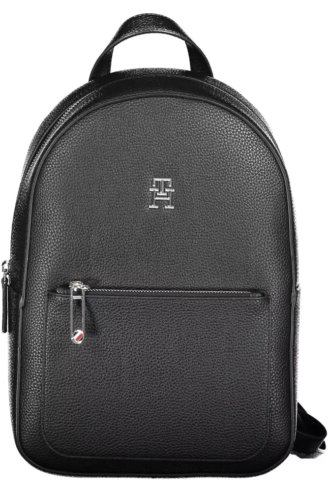 Tommy Hilfiger Black Polyethylene Women Backpack