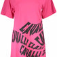 Cavalli Class Pink Cotton Women Dress