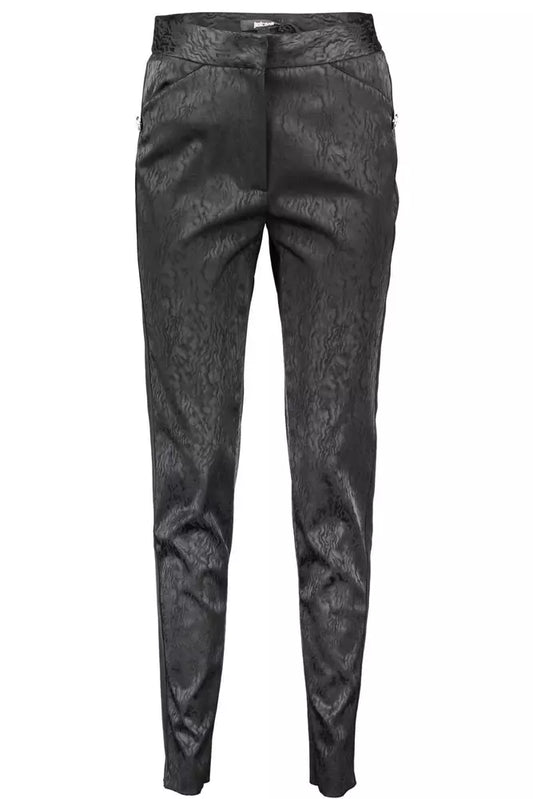 Just Cavalli Black Polyester Women Trouser