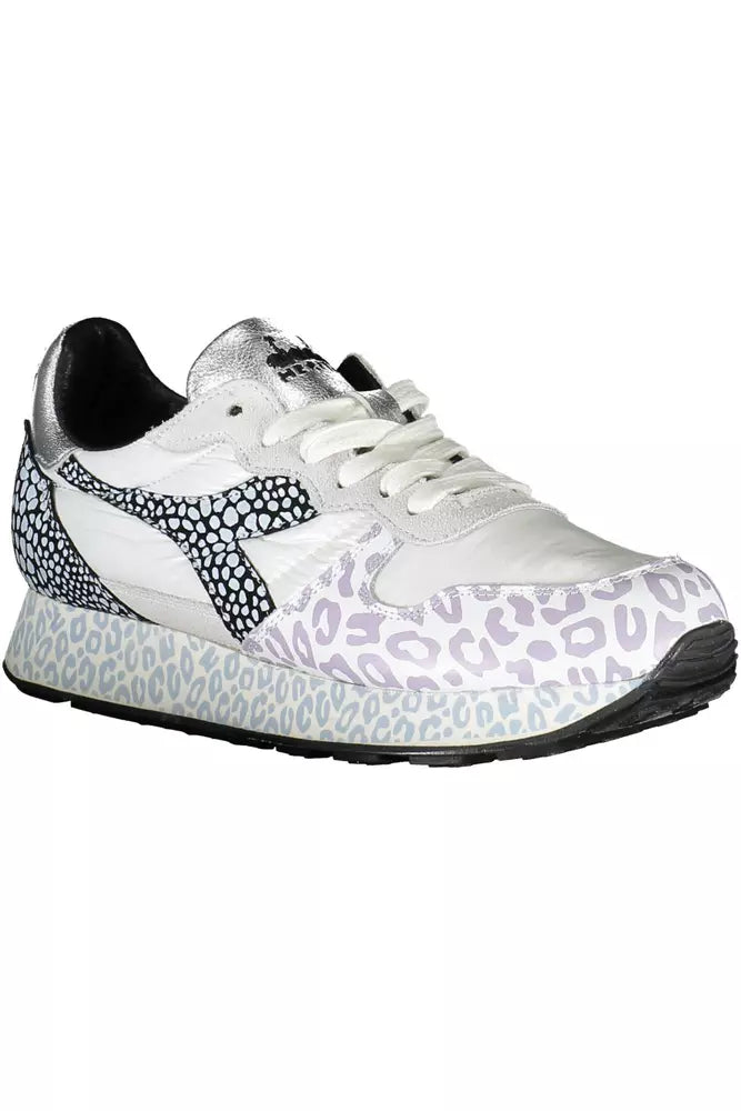 Diadora White Fabric Women Sneaker