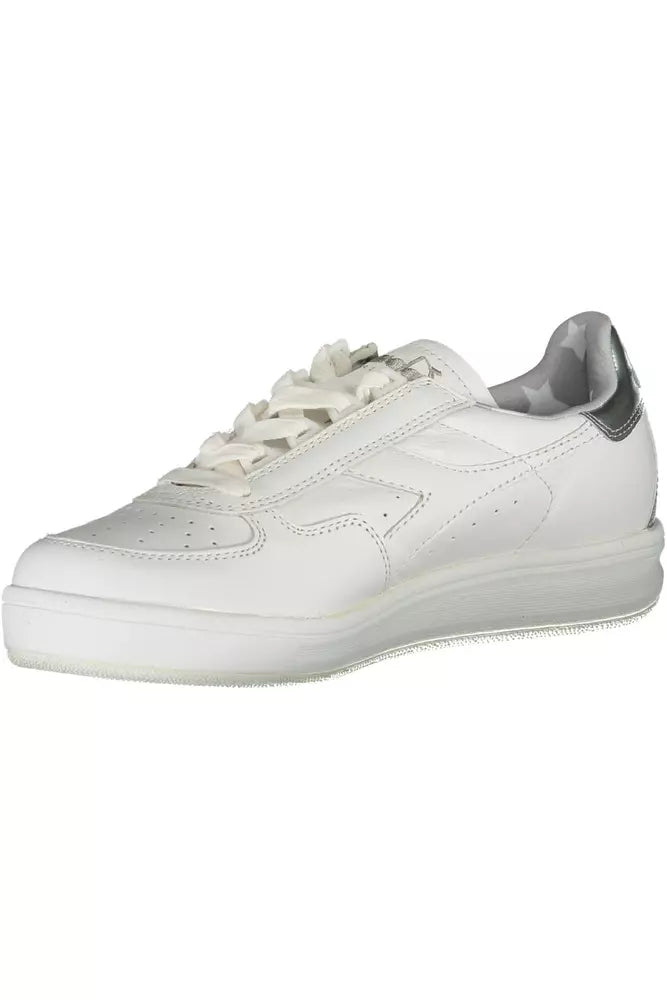 Diadora White Leather Women Sneaker