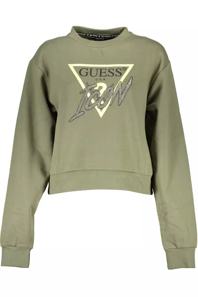 Guess Jeans Green Cotton Women Sweater