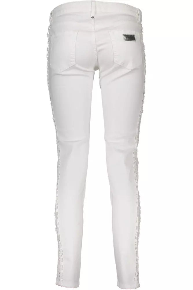 Just Cavalli White Cotton Women Jeans