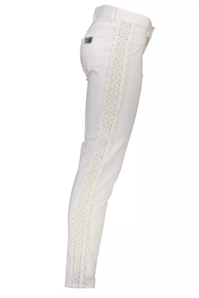 Just Cavalli White Cotton Women Jeans