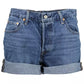 Levi's Blue Cotton Women Short