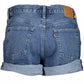 Levi's Blue Cotton Women Short